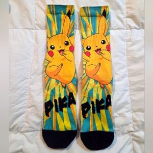 (5/$25) 2016 Pokemon Pikachu Pika Graphic Socks